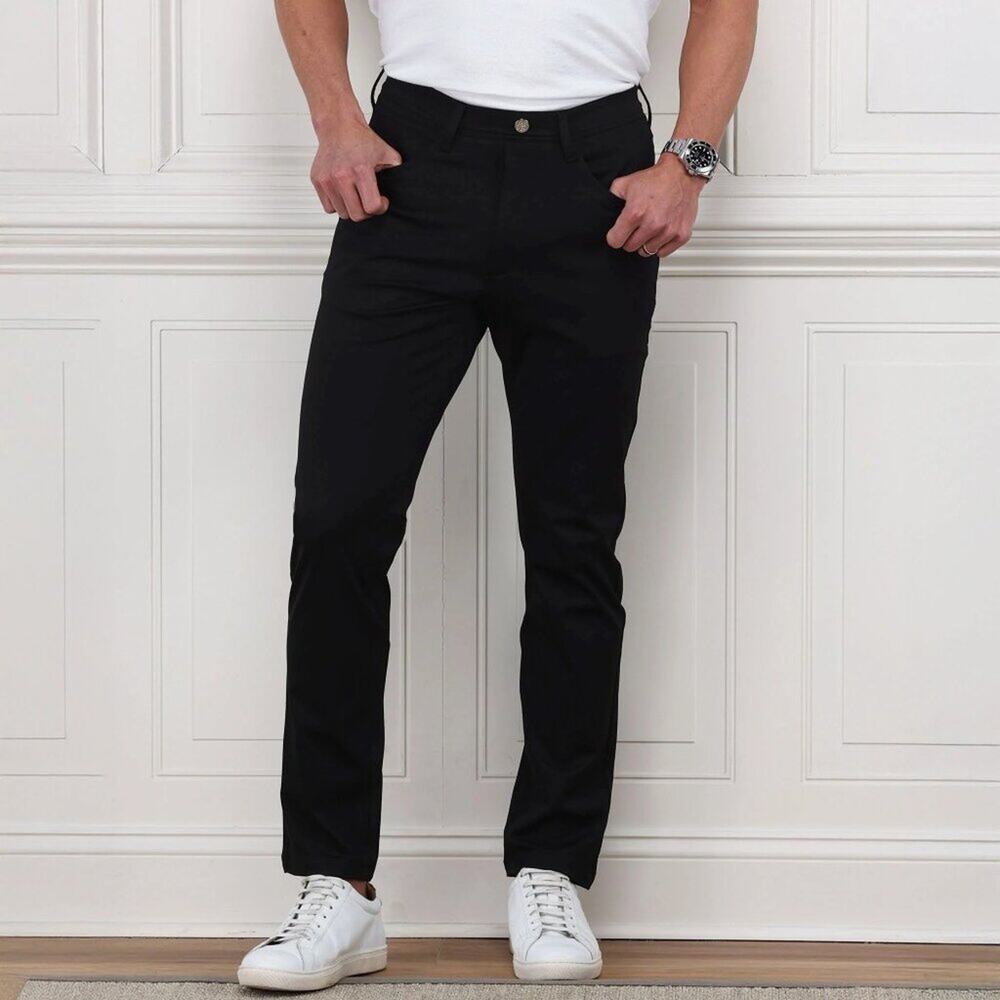 NWOT Collars & Co. CEO Classic Tech Pull On Pants Men’s Black 38 x 30